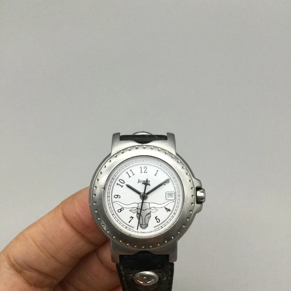 Michel Jordi Spirit of the West 7200 Watch Women 29mm Bull Dial Date New Battery